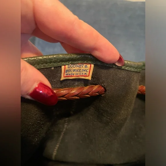 Vintage Dooney & Bourke All Weather Leather Tri-Color Drawstring Bucket Bag - Picture 13 of 14